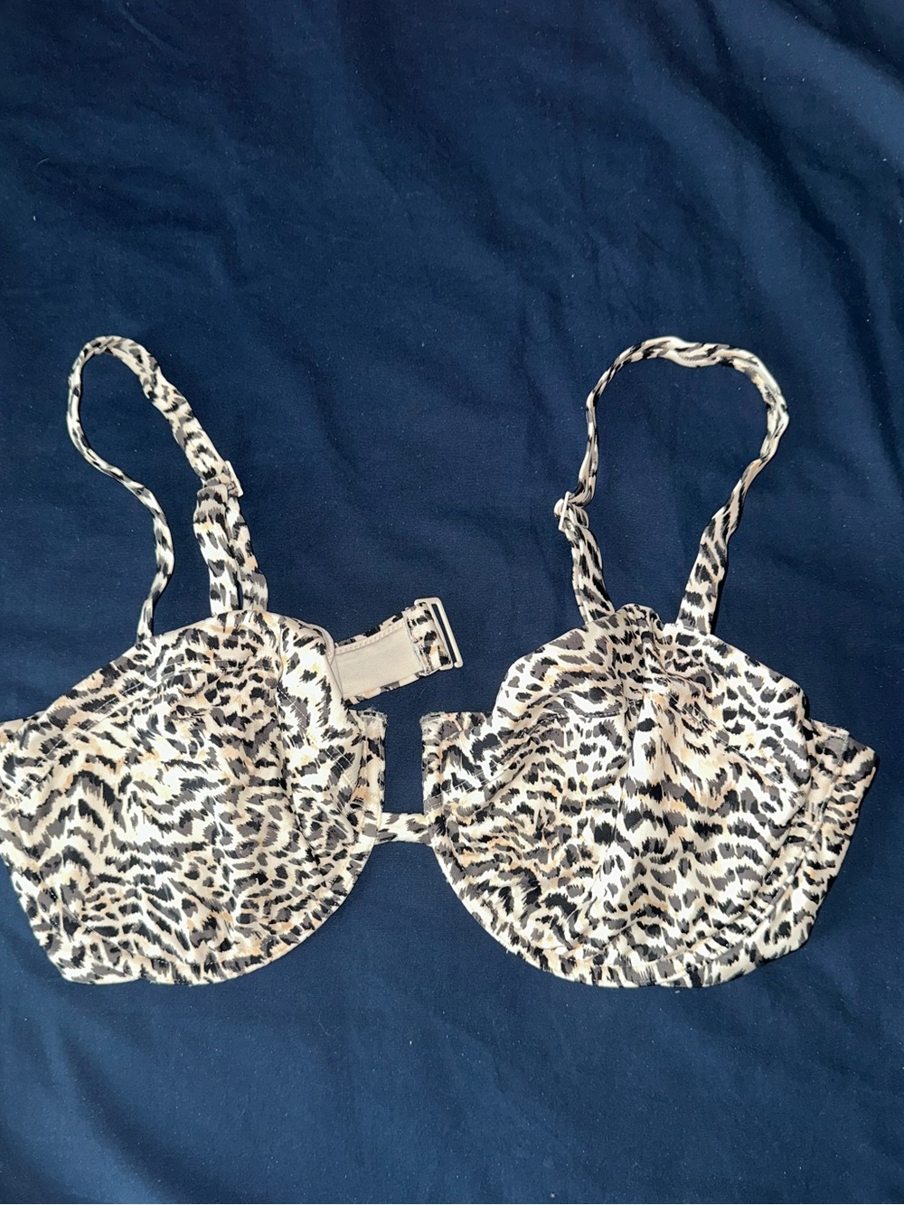 Aerie underwire bikini top- Beige/Black